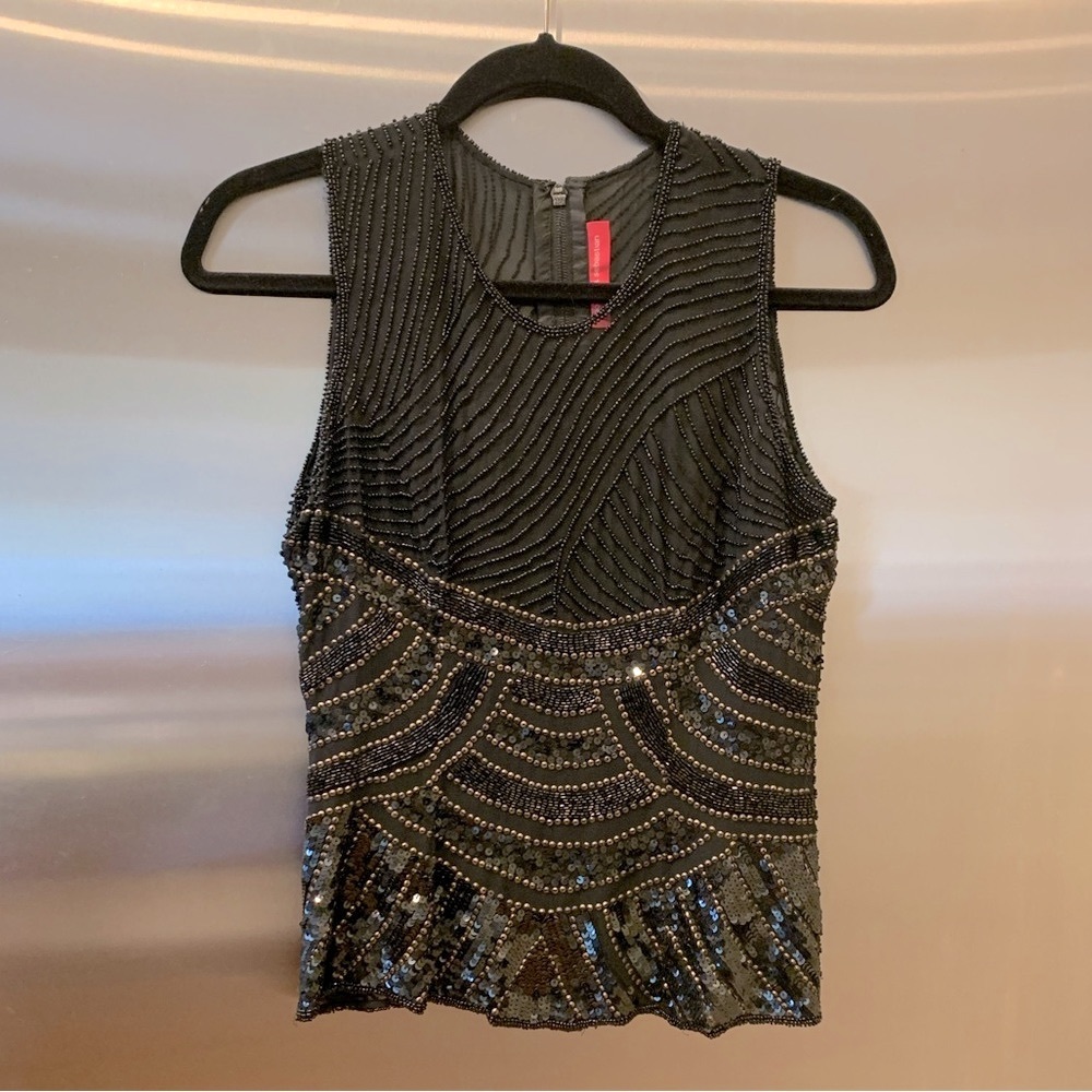 Beaded Silk Top